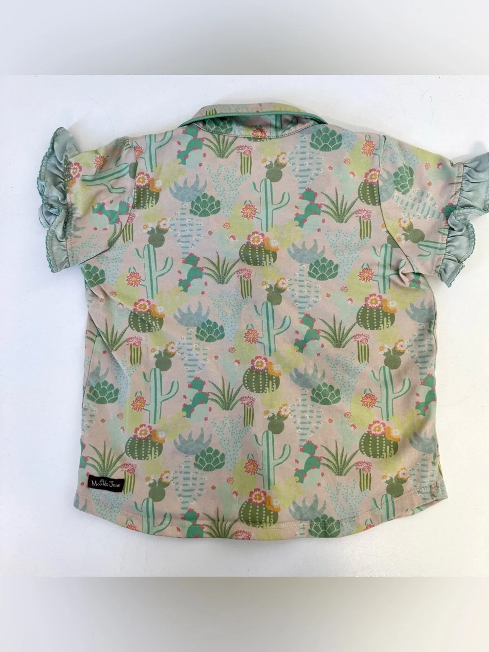 Girls Matilda Jane Dream Chasers Sleeping Cactus PJ Top Size 10 No Shorts
